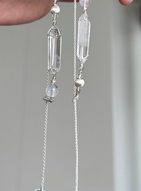 白色简约不规则仿水晶手链女