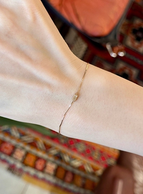 小方钻极细手链女可叠戴手饰