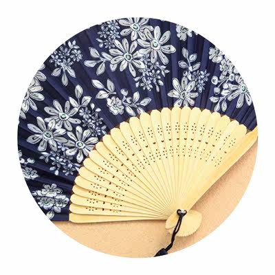 买3送1折叠折扇中国风随身小扇夏季扇子工艺和风古风古代汉服女扇 虎窝淘