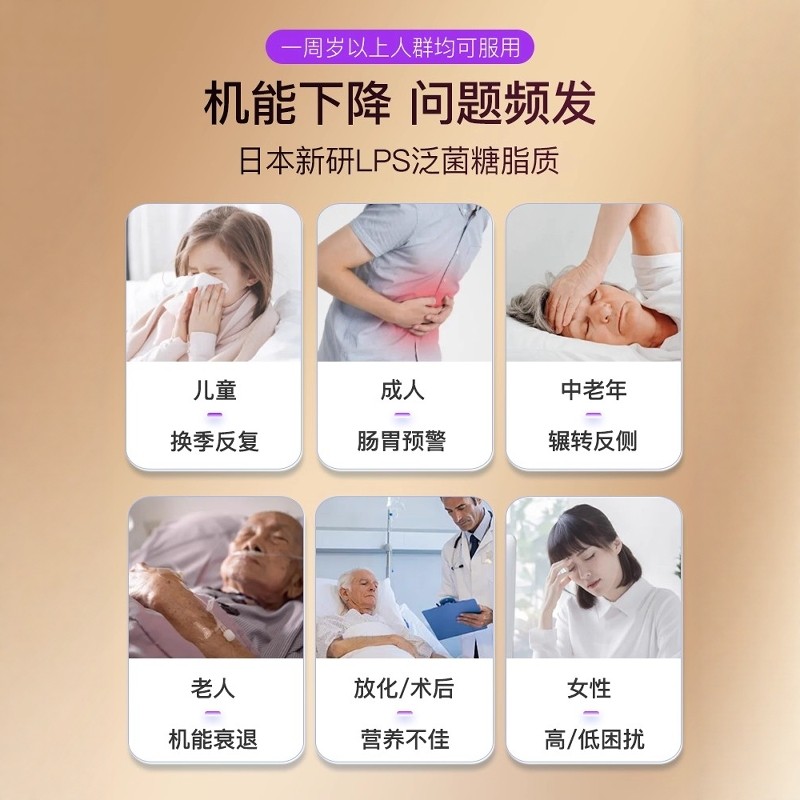 Dr.LPS日本进口大人儿童胃肠道免疫过敏术后恢复营养品补品胶囊