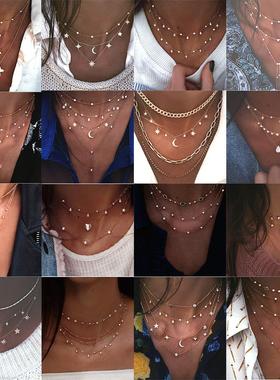 or Vintage Pendants Necklaces Geometry Chokers Jewelry Gift