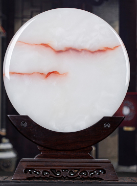 天然玉石平安扣家居饰品保平安