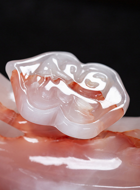 石诚记天然玉石中式礼品客厅摆件