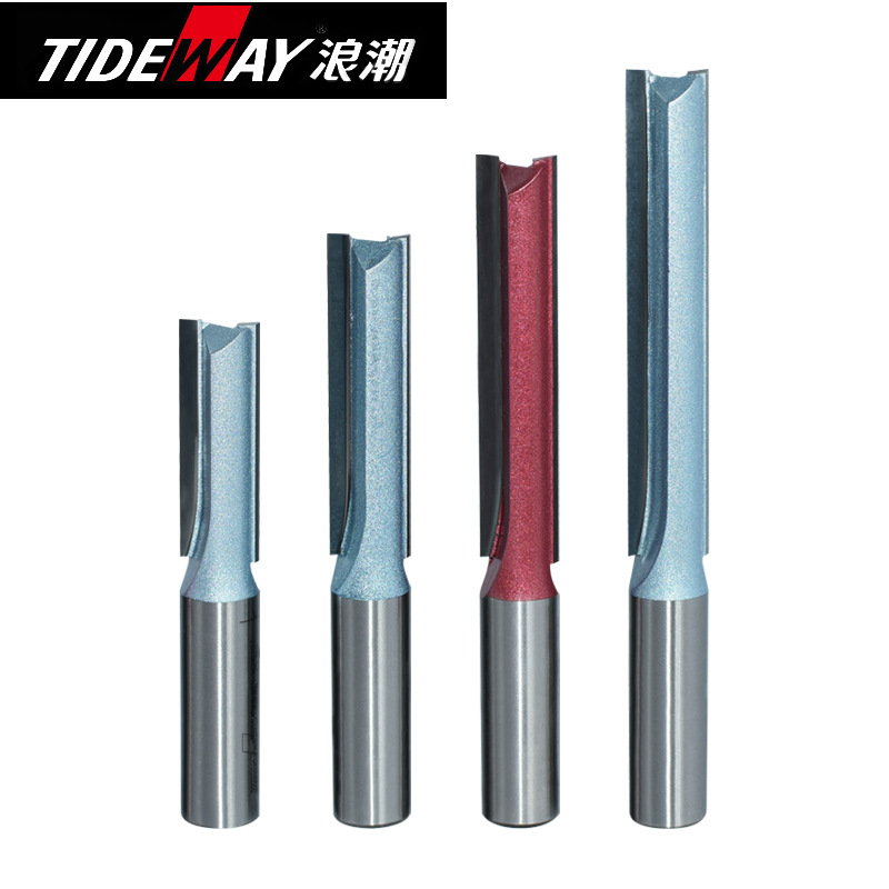 木工刀具工业级直刀 浪潮五金刀具 TIDEWAY铣刀直刀1/4*1/2雕刻刀 - 图1