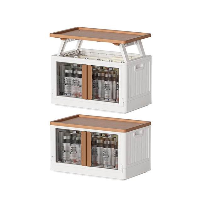 Outdoor camping large capacity folding box storage box