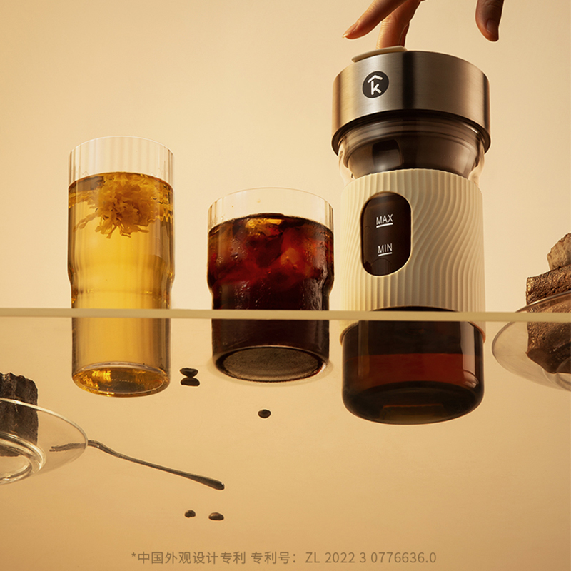 科西keheal咖啡冷萃杯小型家用冷萃茶壶水果茶无线便携随行杯