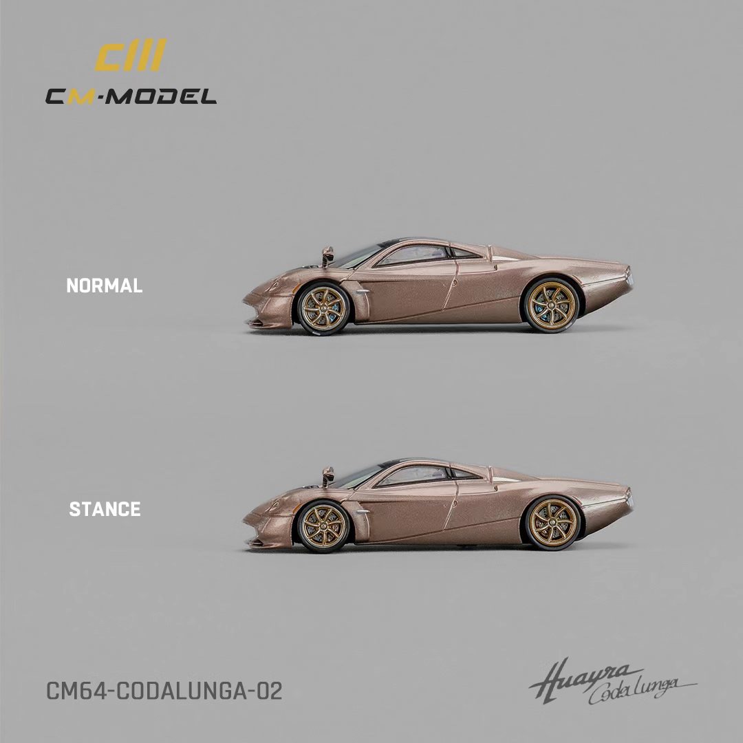 CM 1:64帕加尼风神花雅Huayra Codalunga合金汽车模型收藏摆件-图3