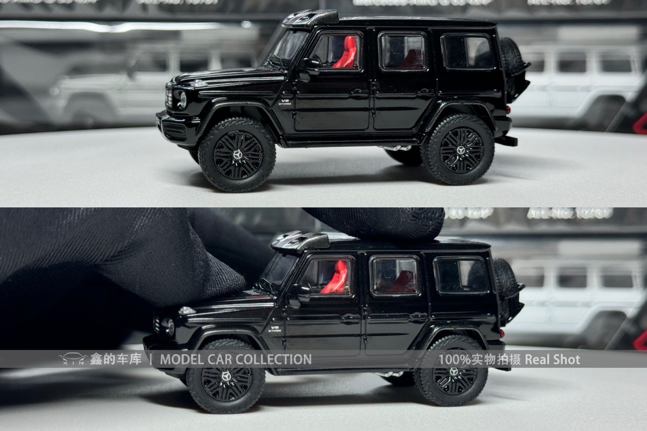 其辉kengfai 1:64 奔驰AMG G63 4x4² 四轮减震可转向合金汽车模 - 图2