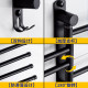 304 stainless steel towel bar bathroom rotating single and double rod bathroom telescopic towel rack without punching wall hanging shelf