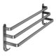 Gray punch-free towel rack single, double and three poles