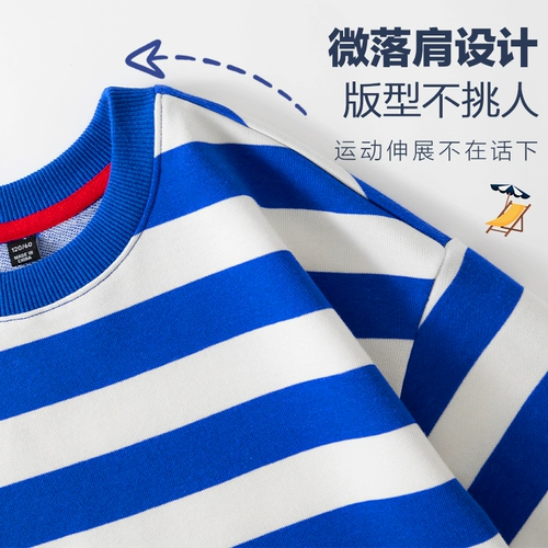 Летняя одежда, детская осенняя весенняя толстовка для мальчиков, круглый воротник