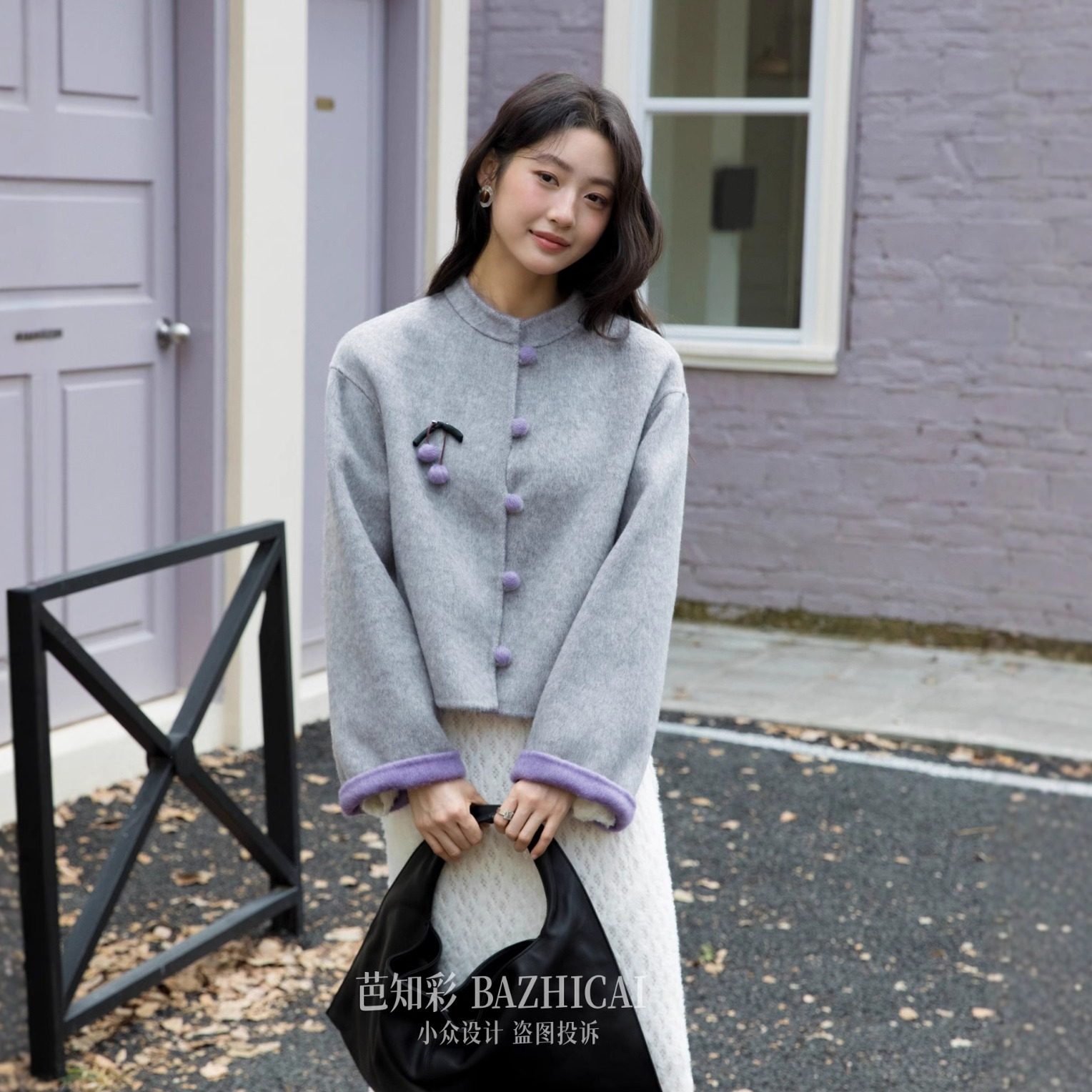 富家千金白月光100羊毛大衣毛呢新中式双面呢订婚红色短外套5066,淘宝优惠券,粉丝福利购,淘宝优惠卷