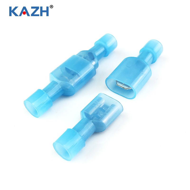 KAZH尼龙插簧+插片绝缘接线端子公母对插头电线连接器M/FDFN2-250_虎窝淘