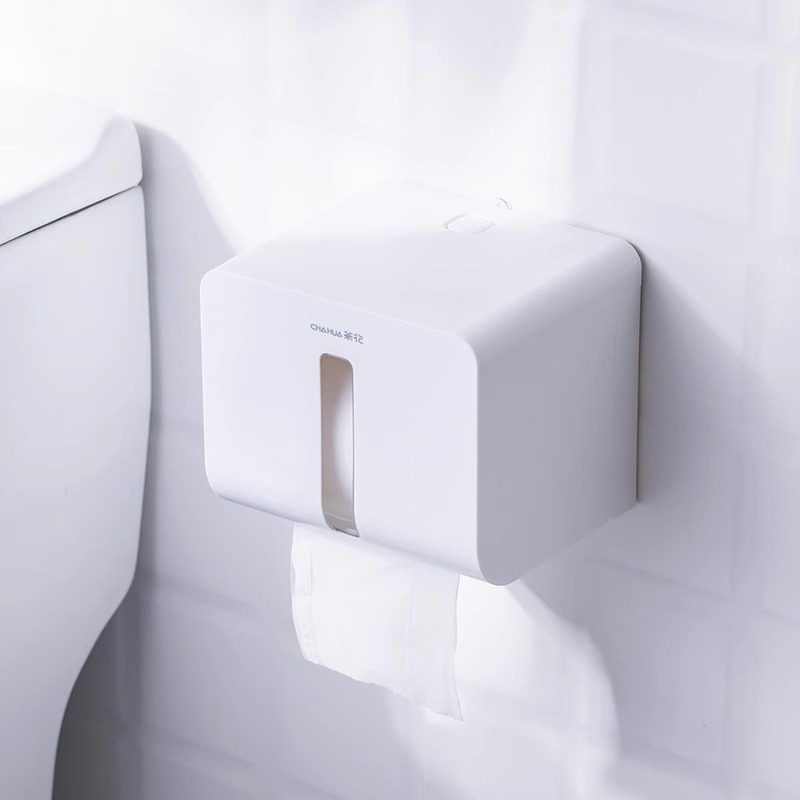 茶花纸巾收纳盒强力壁挂式创意免打孔卷纸置物架卫生间厕所储物架,淘宝优惠券,粉丝福利购,淘宝优惠卷