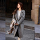 Bailuyu wool blend double-breasted double-sided woolen coat