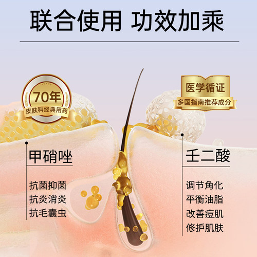 丽芙甲硝唑凝胶修复医用官方旗舰店正品消炎用药痘痘祛痘消炎药 - 图2