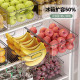 Large capacity refrigerator storage box organizer