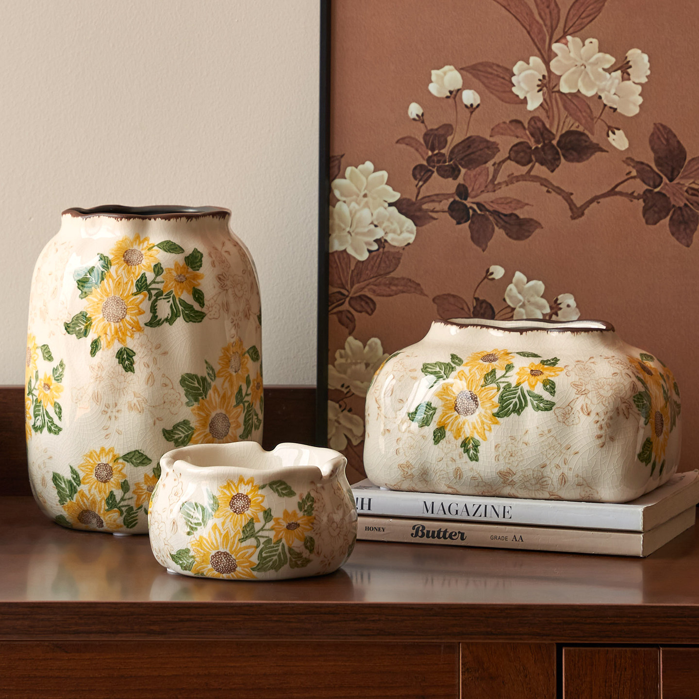 新款高端陶瓷花瓶摆件美式客厅插花水培鲜花装饰品复古创意新中式,淘宝优惠券,粉丝福利购,淘宝优惠卷