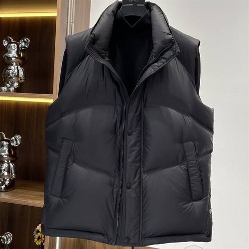 凯乐石薄荷高奢男士羽绒马甲25冬新款帅气加厚立领背心休闲外穿保 - 图2
