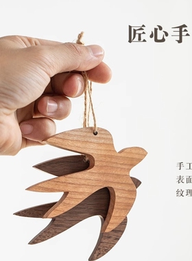 日式原创燕子墙饰挂饰