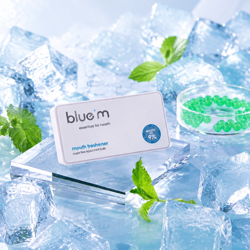bluem爆珠糖乳香油薄荷清凉口气清新便携约会接吻糖 - 图0