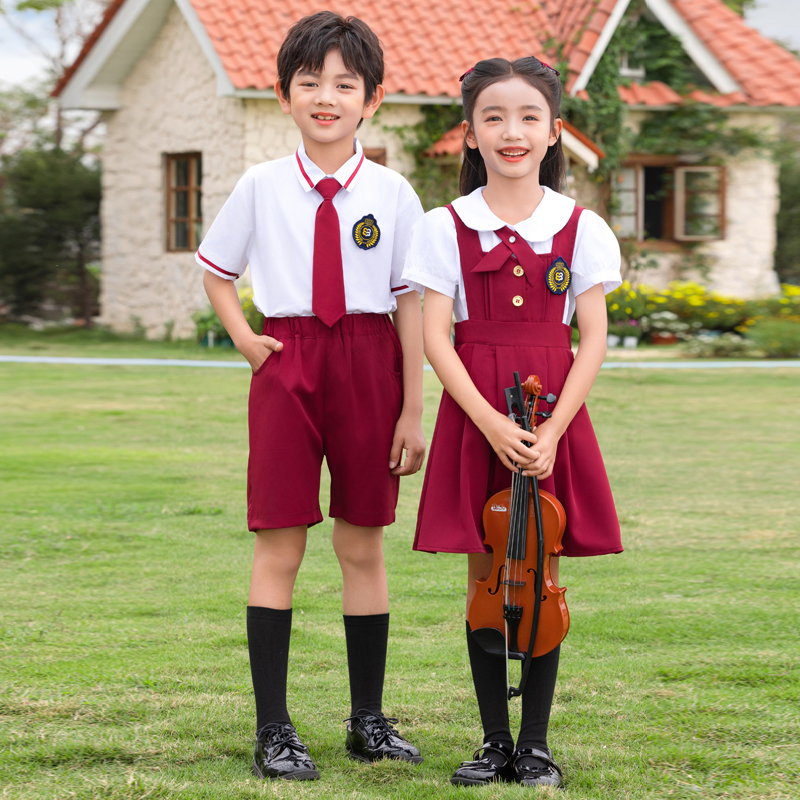 幼儿园园服六一儿童合唱演出服小学生校服毕业班服爱国朗诵表演服