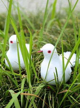 diy仿真和平鸽婚庆商场装饰摆件