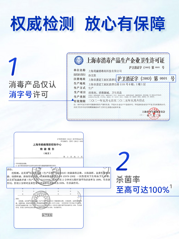 洁芙柔免洗手消毒凝胶医护级酒精杀菌家用儿童学生医专用型洗手液 - 图2