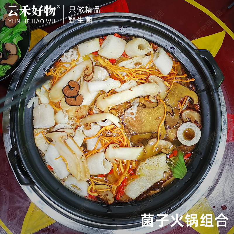 套餐云南菌子火锅食材新鲜菌菇拼盘牛肝菌云南野生菌鲜蘑菇组合包