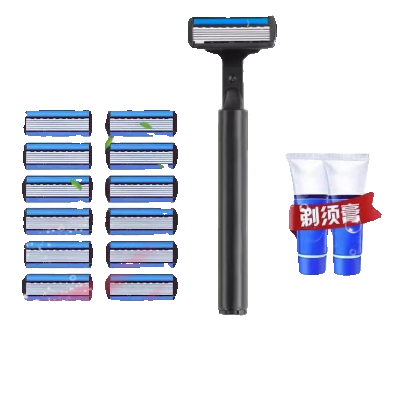 Washable manual razor six-layer blade