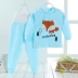 Đồ lót cotton cao eo chăm sóc bụng bé gái bé trai quần legging trẻ em quần áo mùa thu bé quần áo mùa thu phù hợp với màu cotton - Quần áo lót