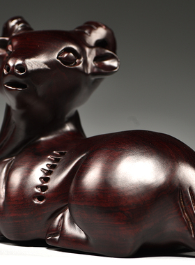 木头羊摆件十二生肖木头羊吉祥物