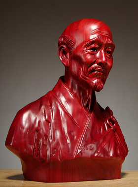 雕刻弘一法师现代中式风工艺品