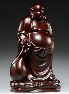 雕刻家居客厅工艺品送礼弥勒佛像