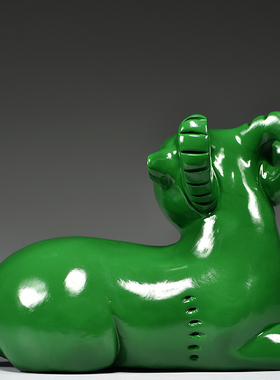 绿色实木质羊十二生肖羊