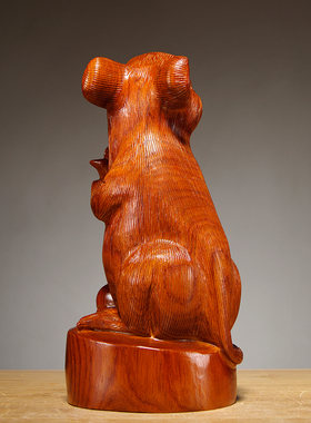 雕刻十二生肖家居客厅老鼠摆件