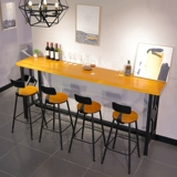 Северный железный арт твердый древесина домохозяйства Американские столы и стул в молочный чай