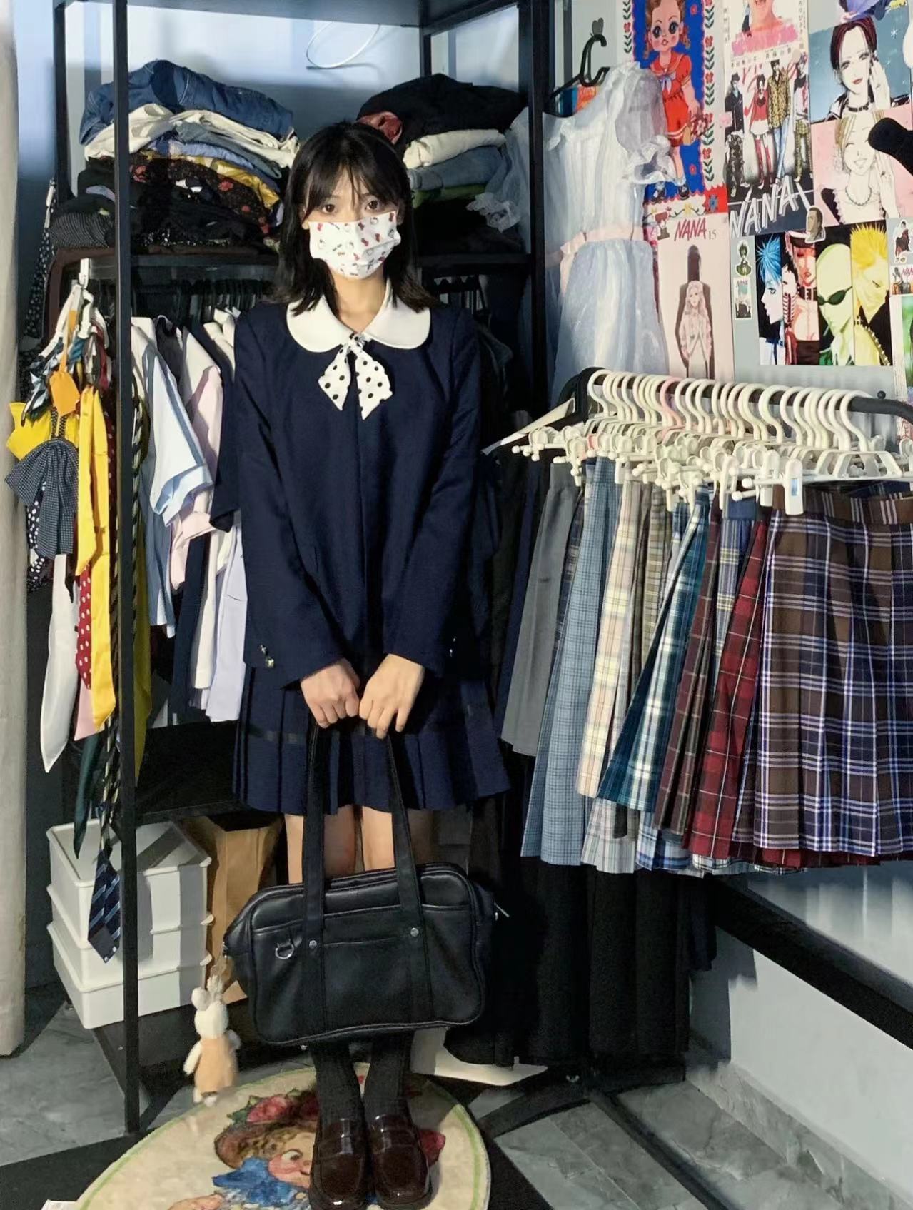 三团|椿|校供感昭和感幼稚园套装JK制服-图0