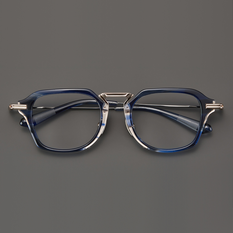 一念天堂！纯钛板材眼镜架方框复古大框女防蓝光配近视镜片时尚男 - 图3