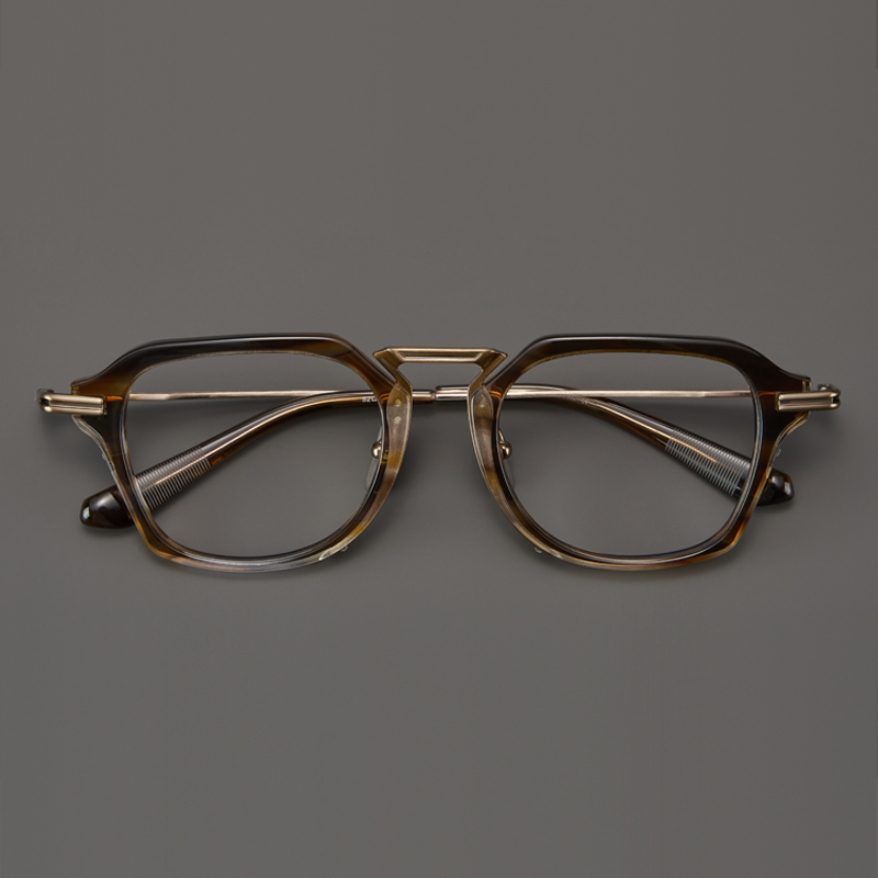 一念天堂！纯钛板材眼镜架方框复古大框女防蓝光配近视镜片时尚男 - 图2