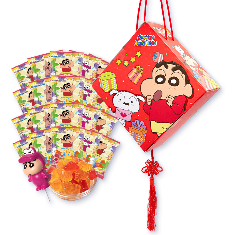 亿智蜡笔小新联名中国结年货礼盒儿童糖果软糖独立包装过年送礼,淘宝优惠券,粉丝福利购,淘宝优惠卷