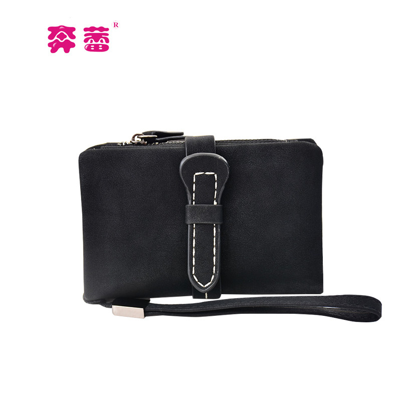 奔蕾女短款2020新款日韩抽带零钱包 奔蕾钱包