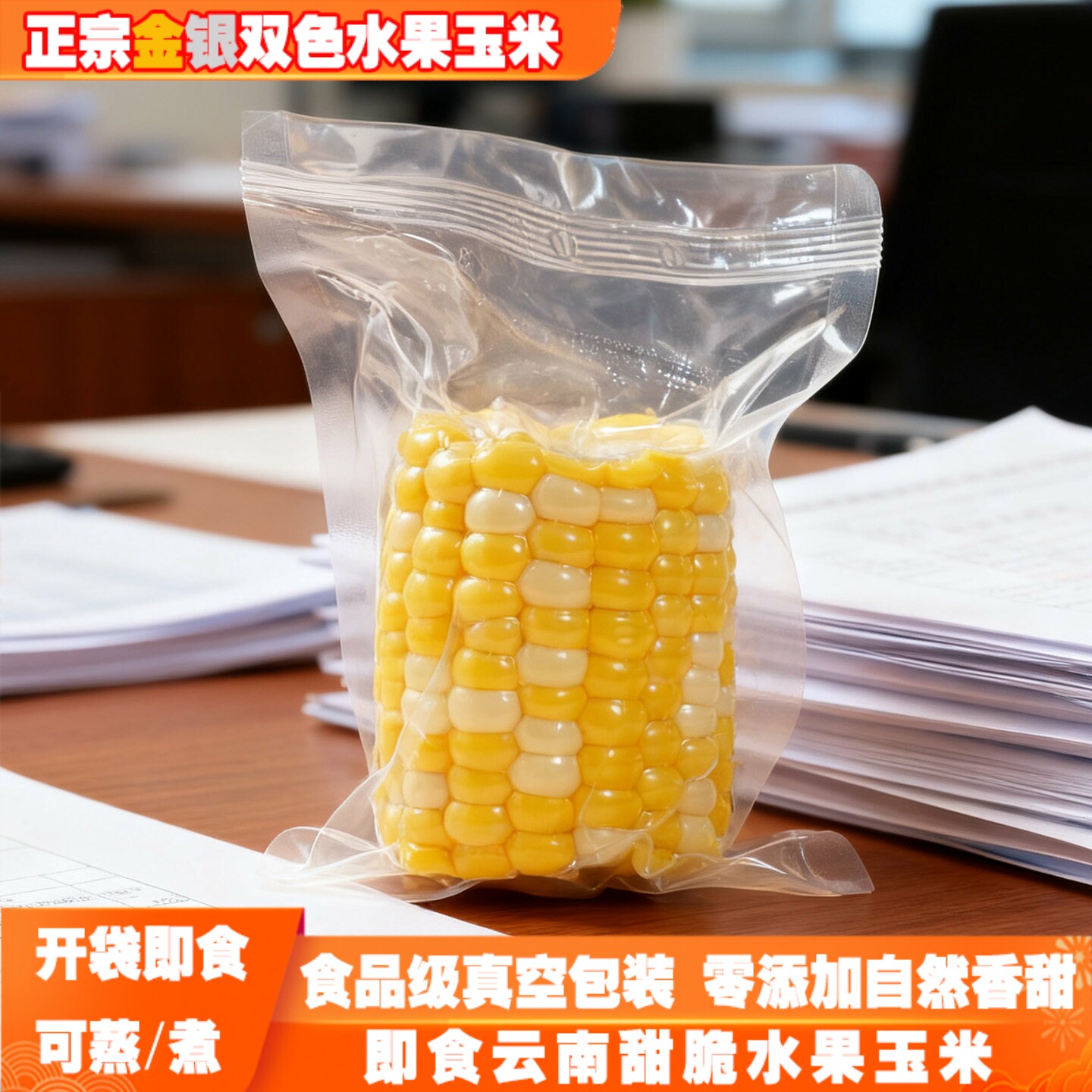水果玉米开袋即食云南水果甜玉米新鲜真空包装免煮粗粮代餐早餐