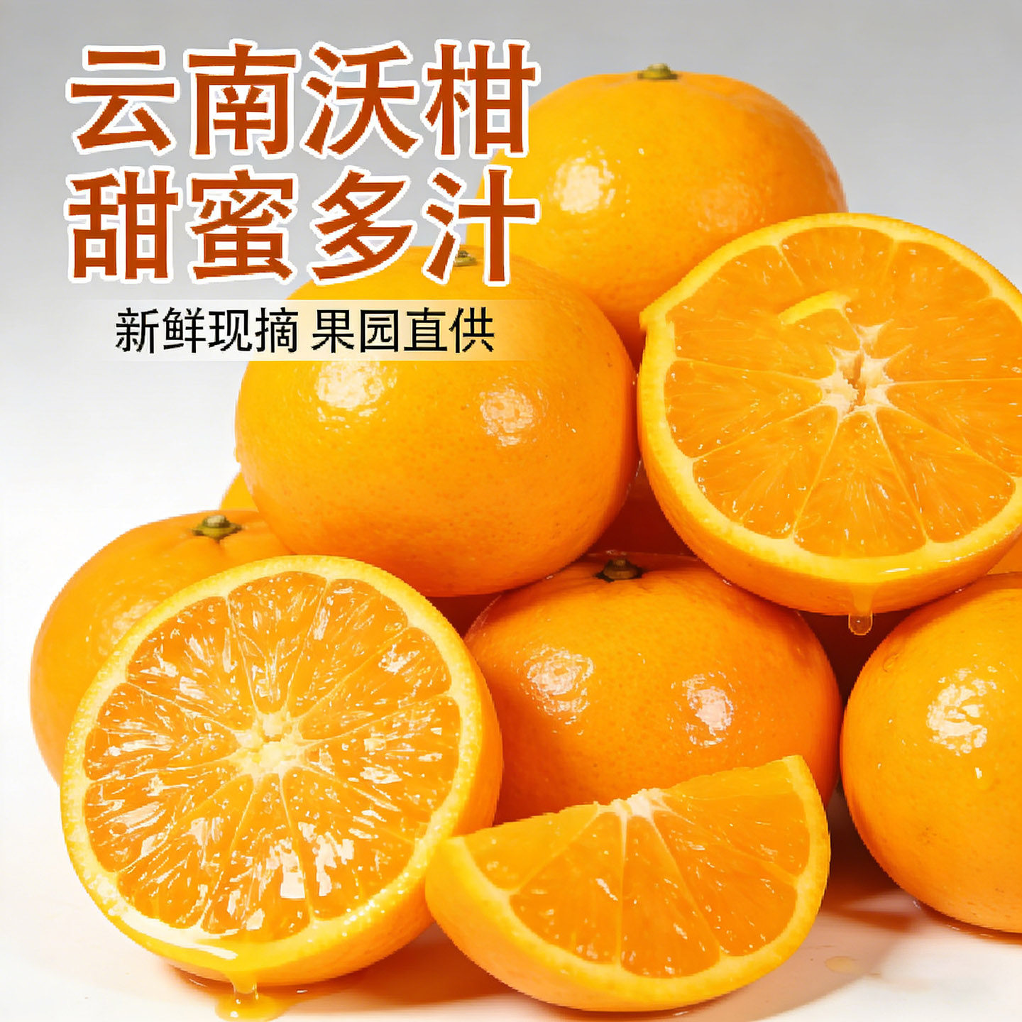 云南高山现摘沃柑脆嫩爆汁无渣皮薄易剥新鲜当季水果整箱直发包邮