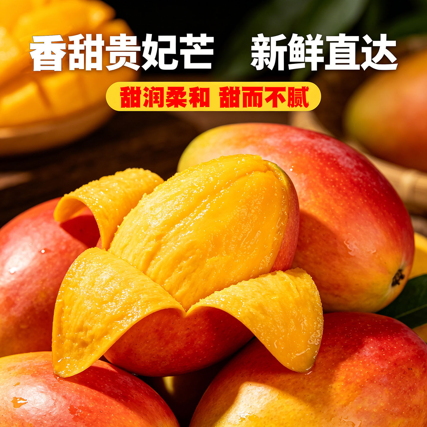 云南新鲜大青芒金煌芒特大芒果青皮甜心整箱应季生熟5斤【空运】
