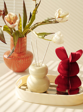 栀美家折纸福兔摆件香薰礼盒