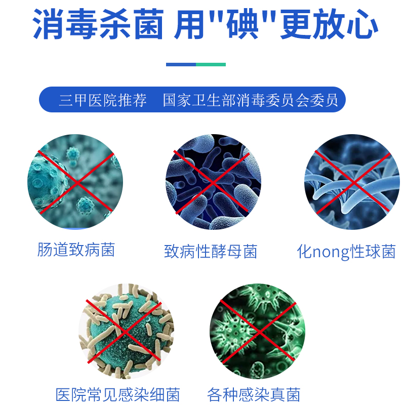 安捷碘伏消毒液医用皮肤伤口杀菌消毒典伏妇科私处泡脚洗头低刺激 - 图1