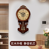 2023 European style retro clock hanging clock Living room Home Wanyear calendar New Chinese style Atmospheric Fashion Light Extravagant table hanging wall