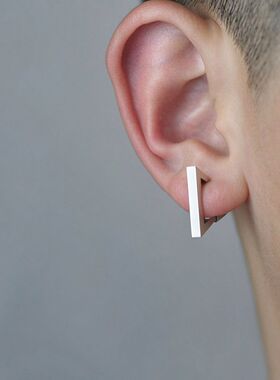高级感三角形单只新款无耳洞耳