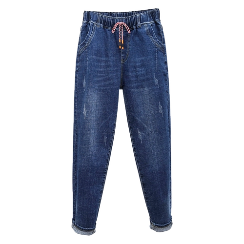 Утепленные эластичные джинсы, приталенные штаны, большой размер, высокая талия, подходит для полных девушек